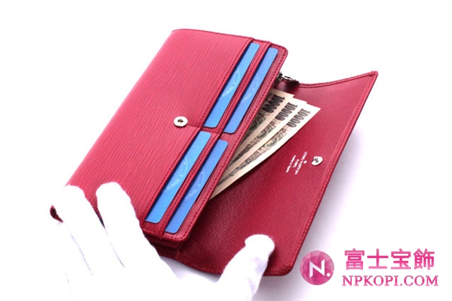 (LOUIS VUITTON)ルイヴィトン 財布コピー エピ ポルトフォイユサラ 長財布 フューシャ M60317
